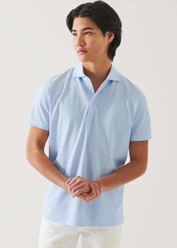 Pima Cotton Stretch Printed Polo