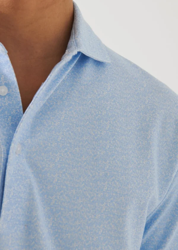 Pima Cotton Stretch Printed Polo