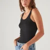 Pima Cotton Stretch Scoop Neck Rib Tank