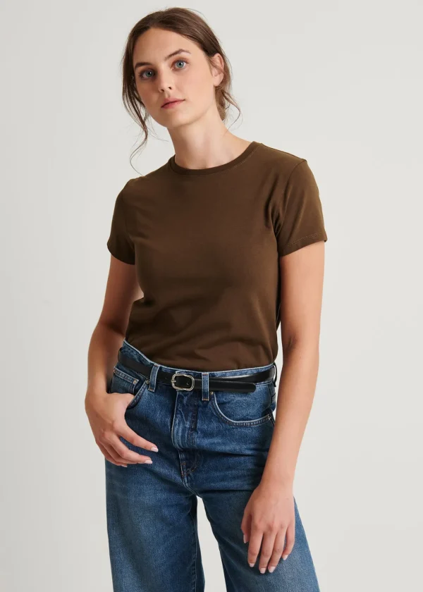 Pima Cotton Stretch Slim T-Shirt