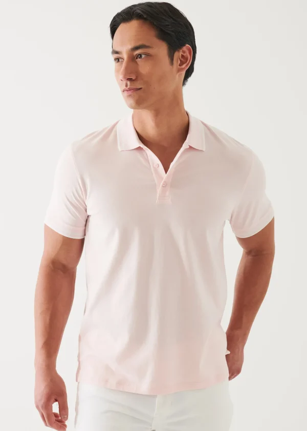 Pima Cotton Stretch Tipped Polo