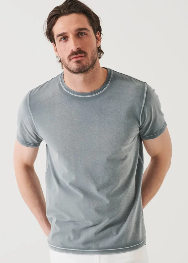 Pima Cotton Stretch Vintage Wash T-Shirt