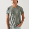 Pima Cotton Stretch V-Neck T-Shirt