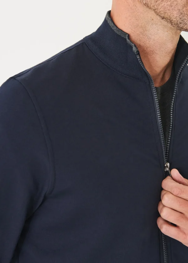 Pima Stretch Fleece Track Jacket