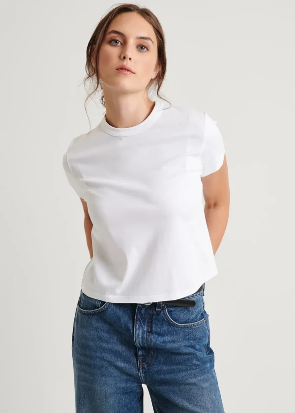 Pima Stretch Short Sleeve Baby Tee