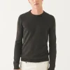 Plaited Merino Wool Crewneck