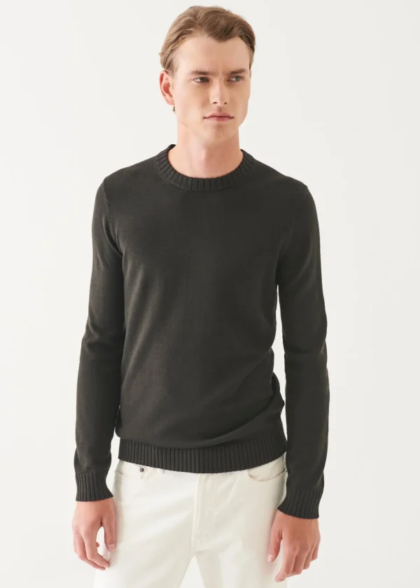 Plaited Merino Wool Crewneck