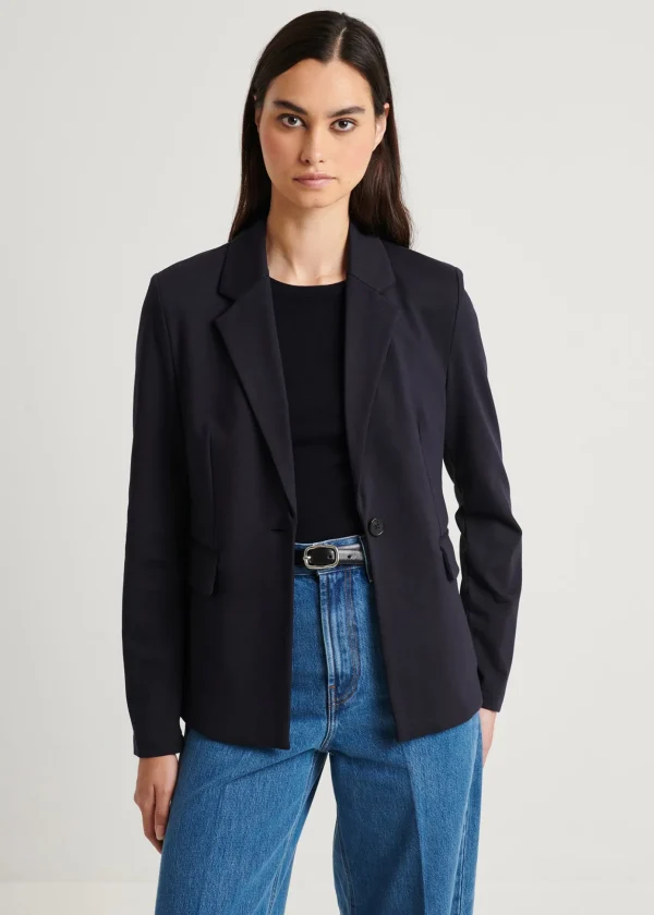 Ponte Single Breasted Blazer