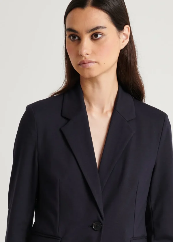 Ponte Single Breasted Blazer