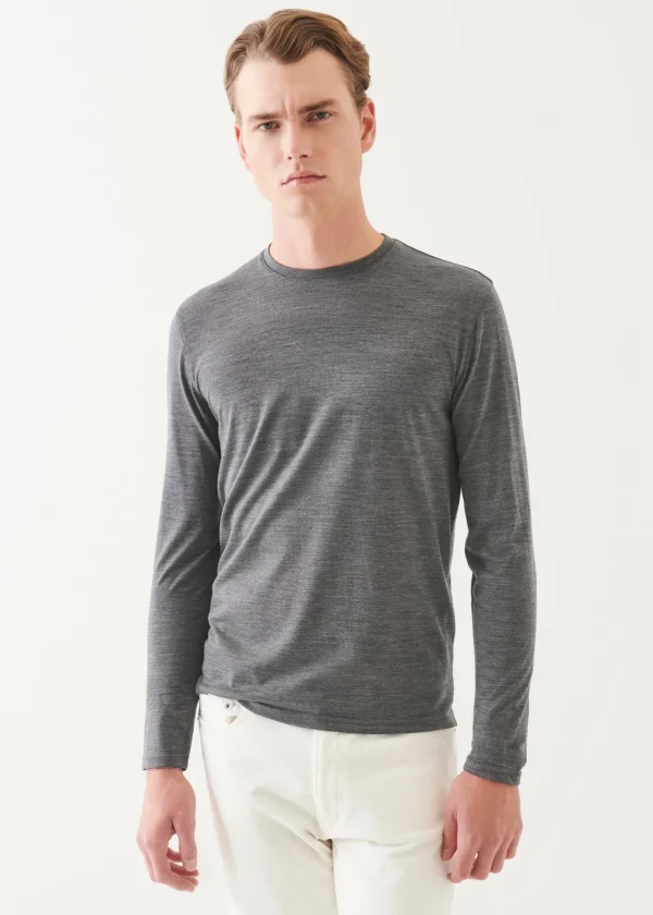 Reda Active Wool Long-Sleeve Knit T-Shirt