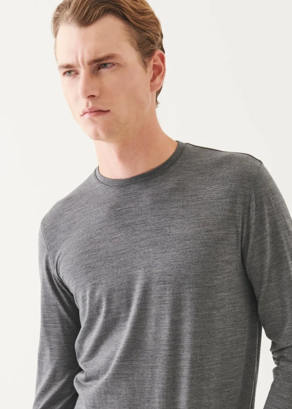 Reda Active Wool Long-Sleeve Knit T-Shirt