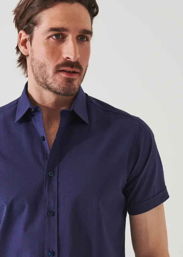 Seersucker Cotton Shirt