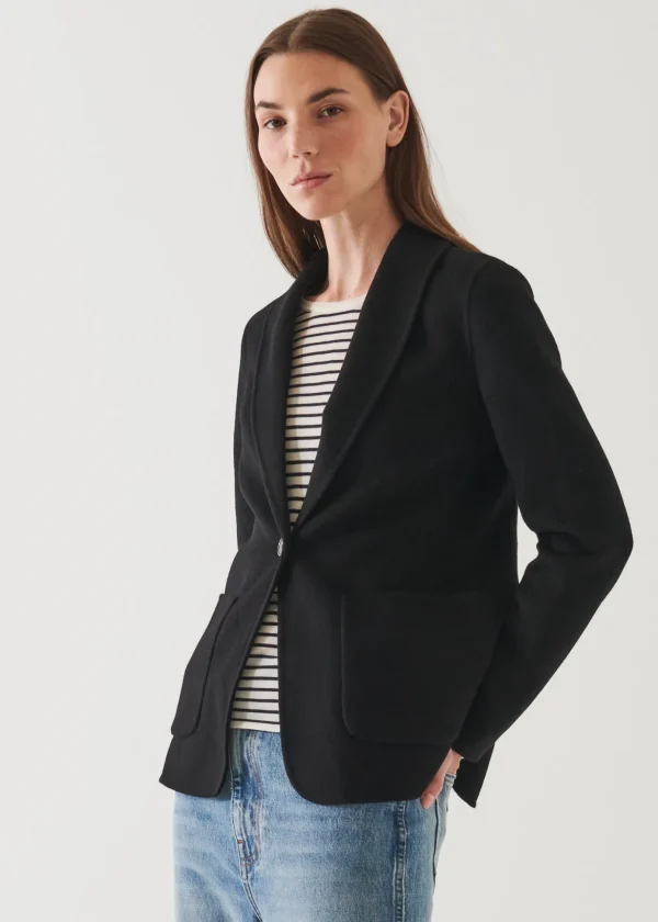 Shawl Collar Cashmere Blazer