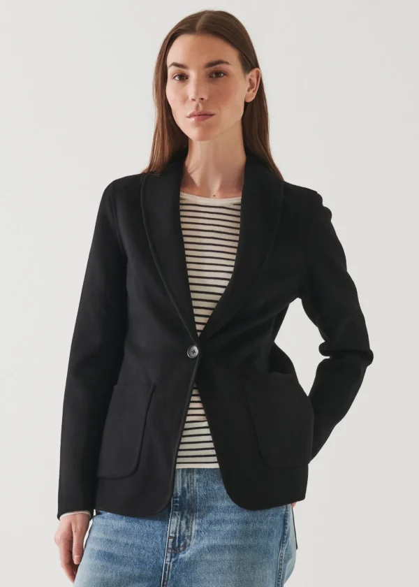 Shawl Collar Cashmere Blazer