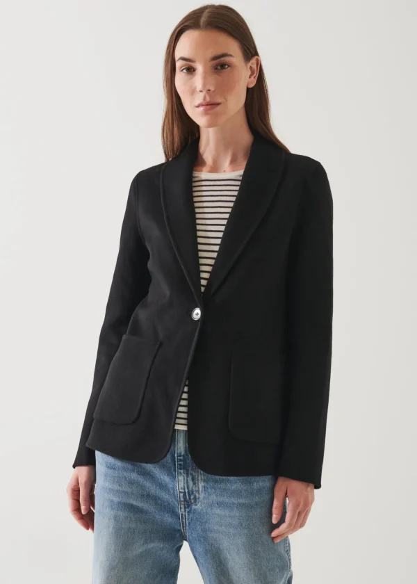 Shawl Collar Cashmere Blazer