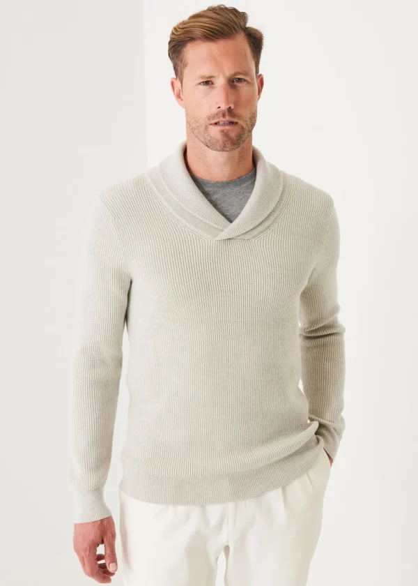 Shawl Collar Merino Wool Sweater