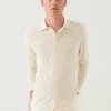 Silk Cashmere Button Front Shirt