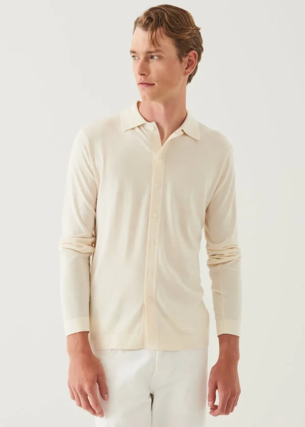 Silk Cashmere Button Front Shirt