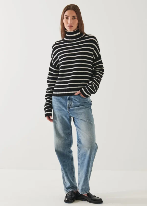 Striped Turtleneck