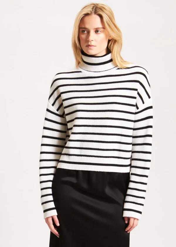 Striped Turtleneck