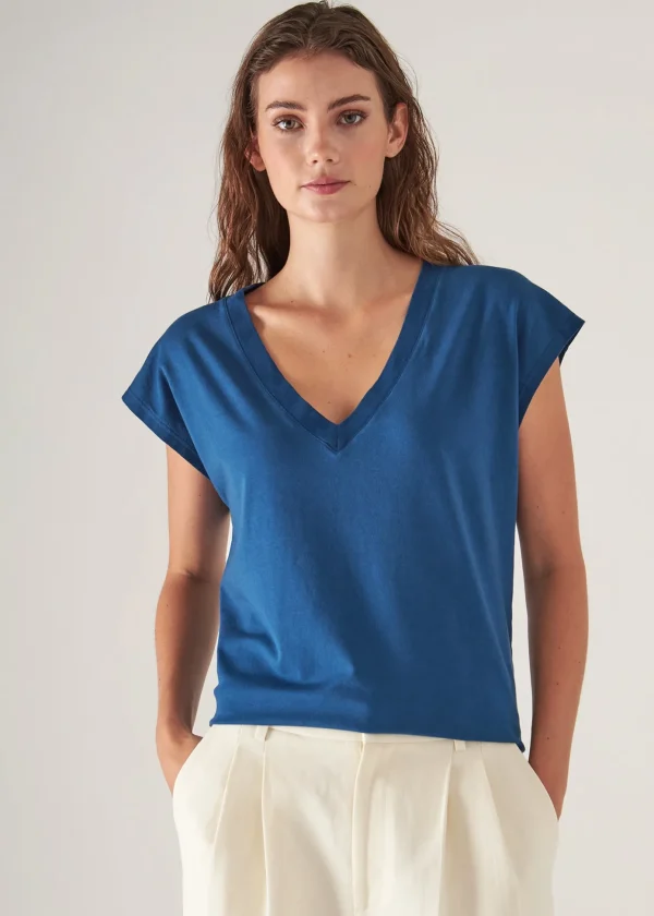 Sublime Reactive Pima Cotton Stretch Dolman V-Neck