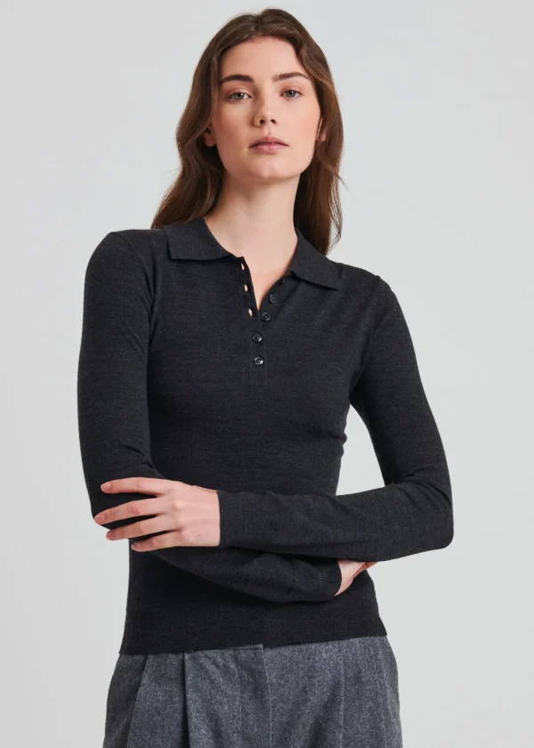 Superfine Merino Fitted Polo