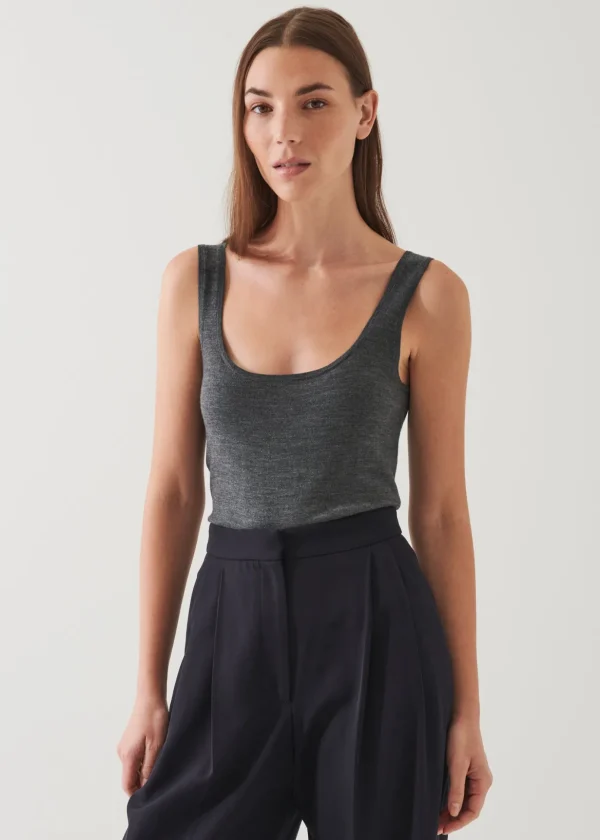 Superfine Merino Fitted Tank