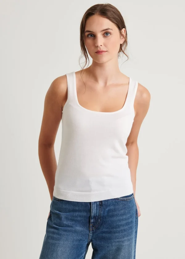 Superfine Merino Fitted Tank