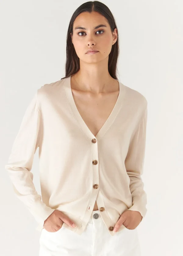 Superfine Merino Lyocell Relaxed Cardigan