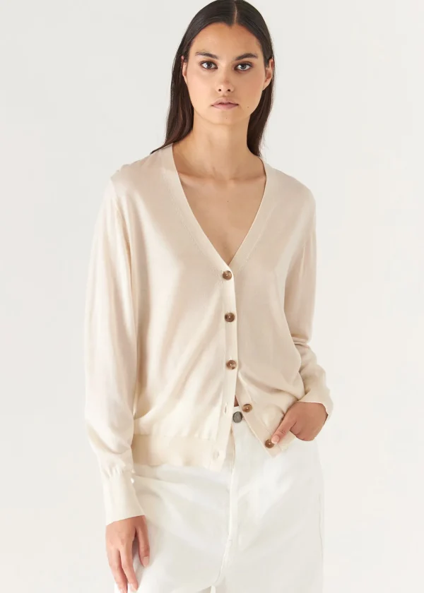 Superfine Merino Lyocell Relaxed Cardigan