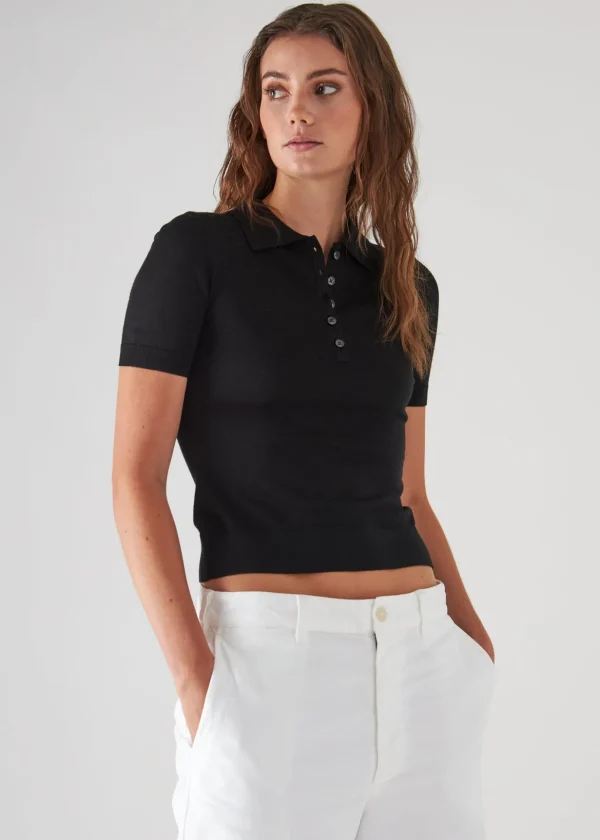 Superfine Merino Lyocell Short Sleeve Polo