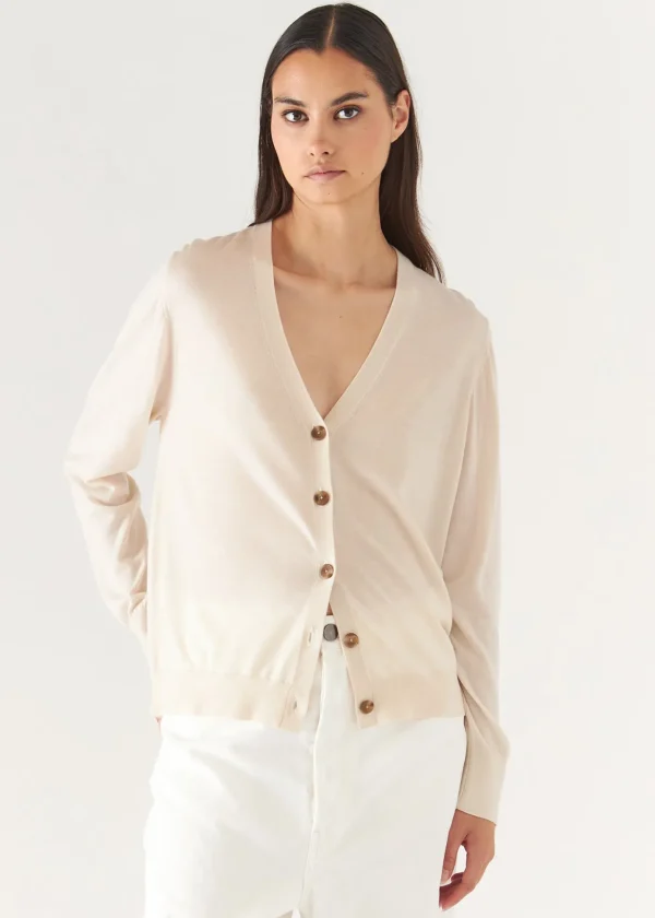 Superfine Merino Lyocell Relaxed Cardigan