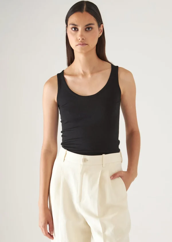 Superfine Merino Lyocell Scoop Neck Tank