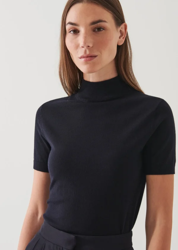 Superfine Merino Mock Neck