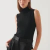 Superfine Merino Sleeveless Turtleneck