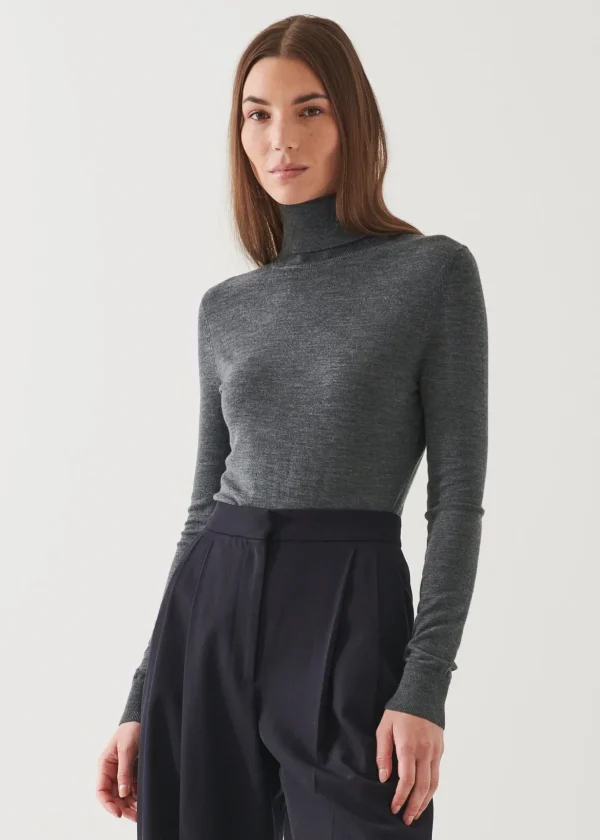 Superfine Merino Turtleneck