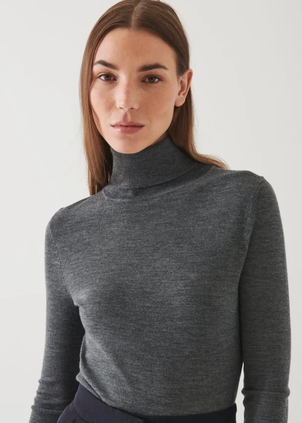 Superfine Merino Turtleneck