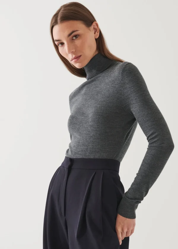 Superfine Merino Turtleneck