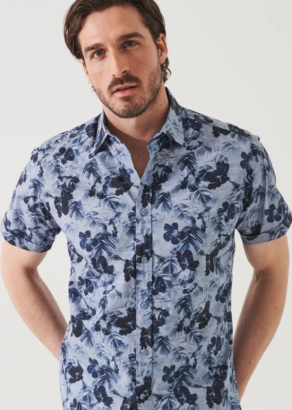 Water Colour Floral Print Shirt