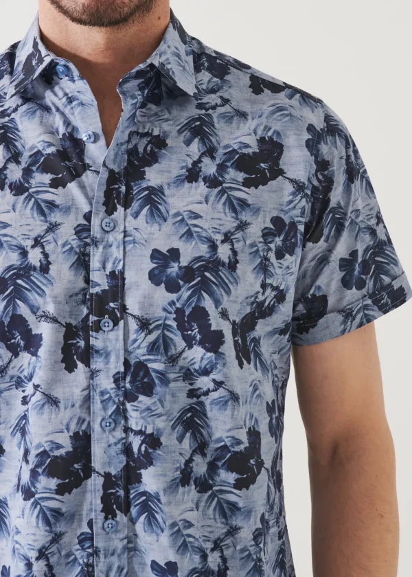 Water Colour Floral Print Shirt