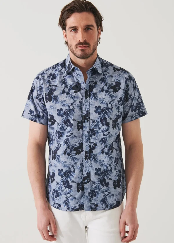 Water Colour Floral Print Shirt