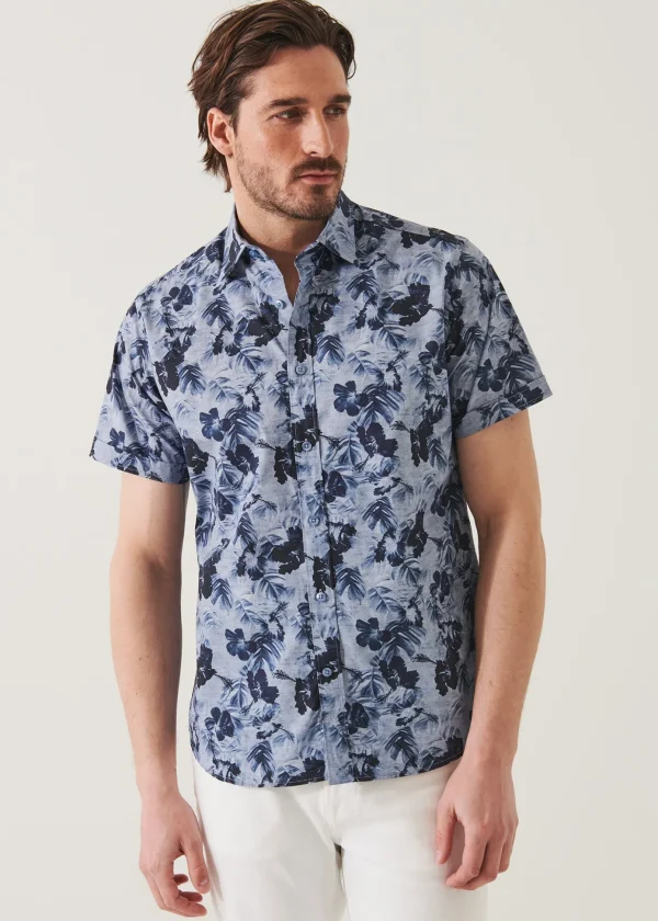 Water Colour Floral Print Shirt