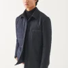 Wool Blend Quilted Car Coat