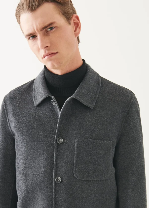 Wool Cashmere Double Face Chore Jacket