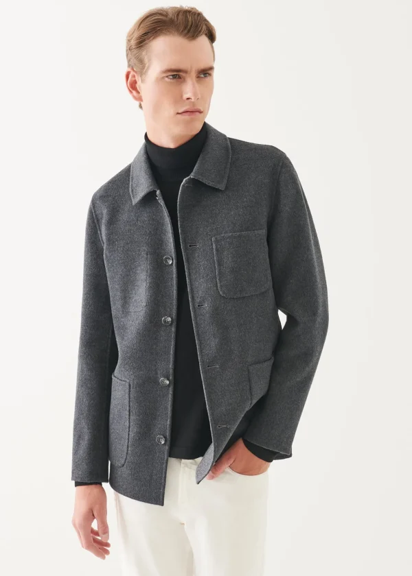 Wool Cashmere Double Face Chore Jacket