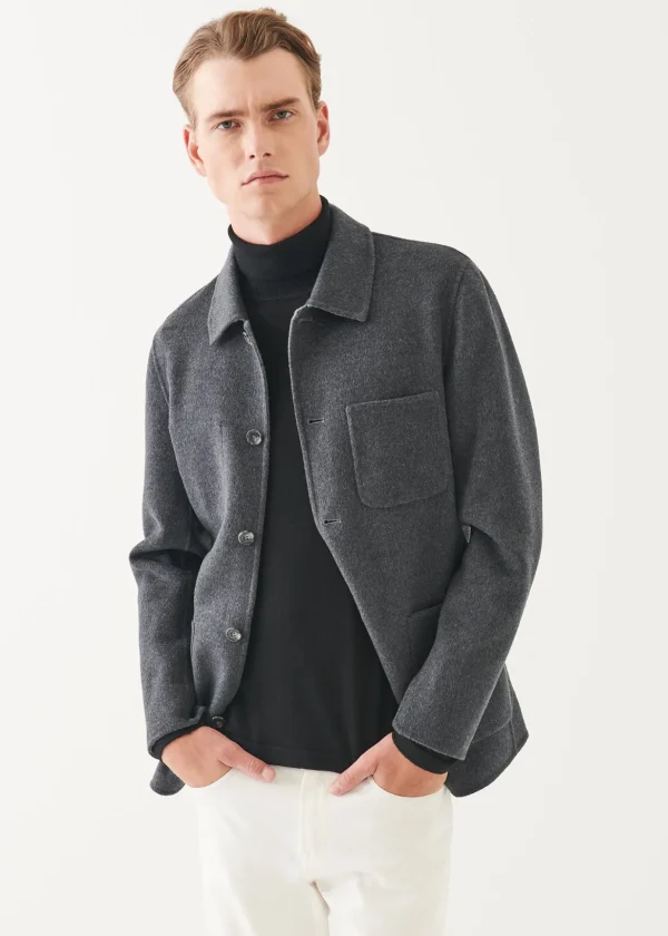 Wool Cashmere Double Face Chore Jacket