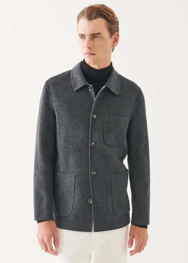 Wool Cashmere Double Face Chore Jacket