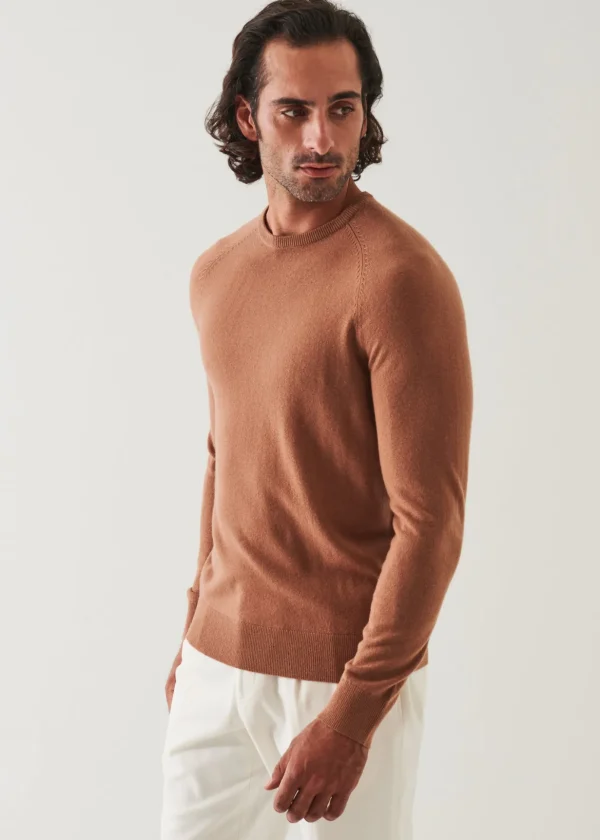 Wool Cashmere Raglan Crewneck