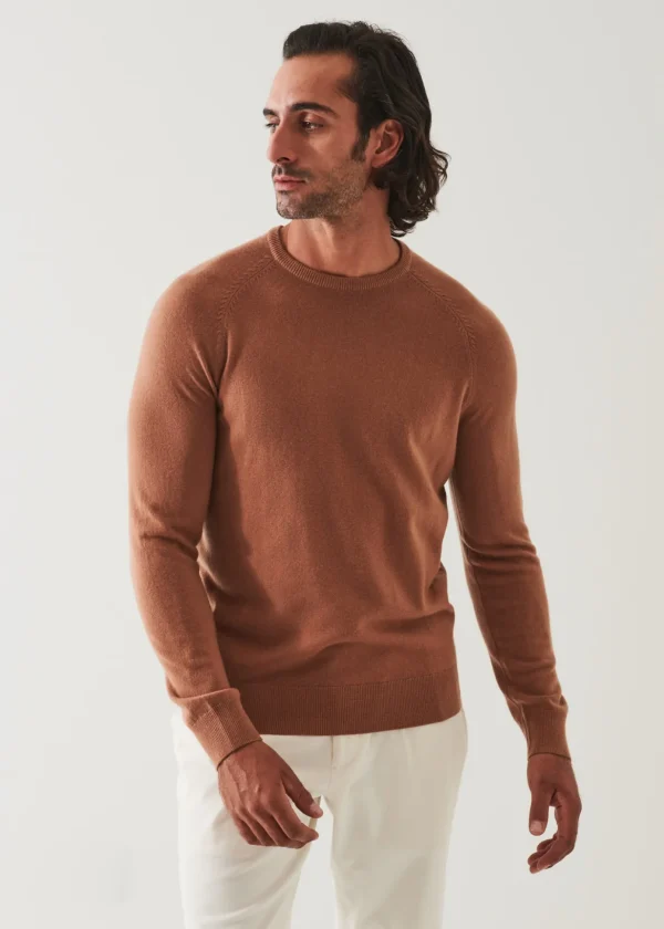 Wool Cashmere Raglan Crewneck