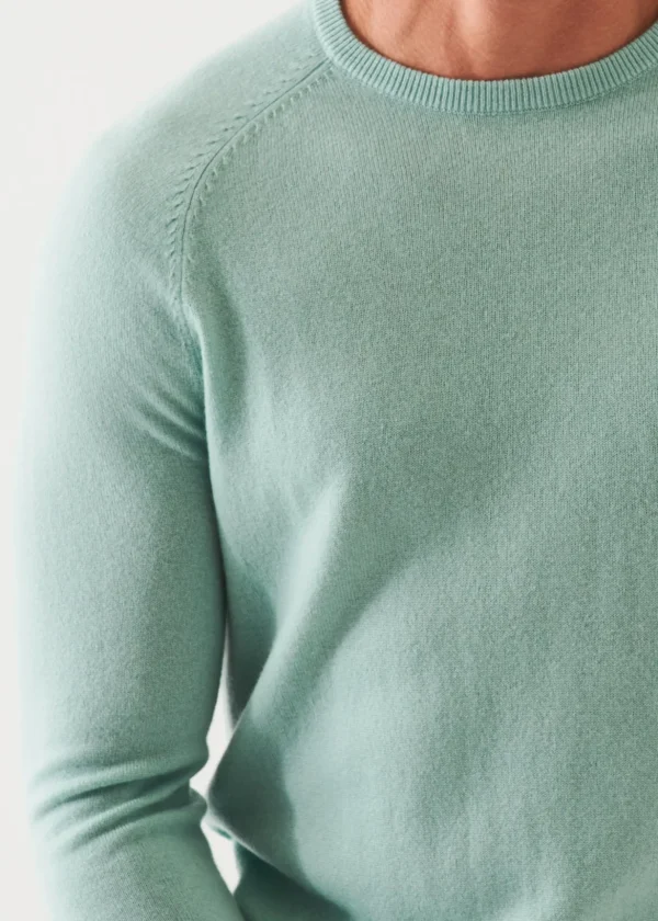 Wool Cashmere Raglan Crewneck